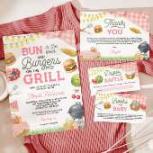 Rosa GRILLEN Babydusche Windelwanne Begleitkarte