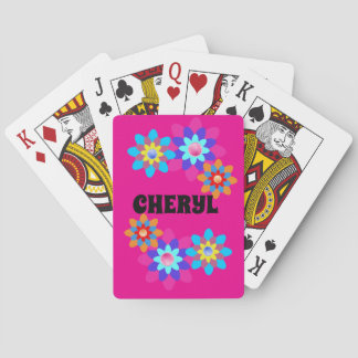 ROSA GROOVY HIPPIE-SPIELKARTEN MIT INDIVIDUELLER G SPIELKARTEN