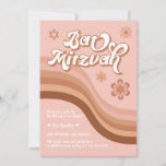 Rosa Groovy Retro Bat Mitzvah Einladung<br><div class="desc">Kann an Ihre Bedürfnisse angepasst werden,  um Ihren Anzug zu erfüllen. // Sie suchen passende oder ergänzende Artikel? Andere Schreibwaren aus dem Set,  die im Bereich "Sammlungen" meines Ladens erhältlich sind. // Benötigen Sie Hilfe bei der Anpassung Ihres Designs? Andere Ideen got? Kontaktieren Sie mich (Zoe) direkt.</div>