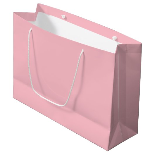 Rosa Große Geschenktüte (Vorderseite Schrägansicht)