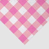 Rosa große Gingham-Karo-Kontrollkästchen Seidenpapier (Detail)