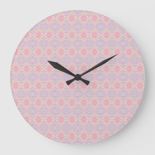 rosa große wanduhr (Vorderseite)