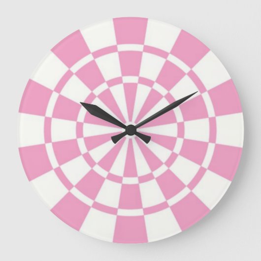 rosa große wanduhr (Vorderseite)