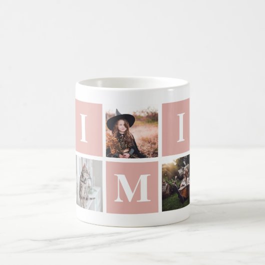 Rosa Großmutter Foto Collage Mimi Kaffeetasse (Mittel)
