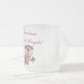 Rosa Großmütter sind Engels-T-Shirts und Geschenke Mattglastasse (VorderseiteRechts)