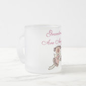 Rosa Großmütter sind Engels-T-Shirts und Geschenke Mattglastasse (Vorderseite Links)