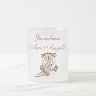 Rosa Großmütter sind Engels-T-Shirts und Geschenke Mattglastasse