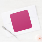 Rosa Großquadratischer Sticker (Umschlag)