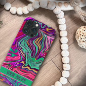 Rosa grün Abstrakt, individuell angepasst Case-Mate iPhone Hülle