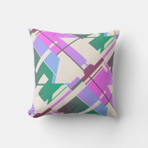 Rosa grün auf beige diagonal Abstrakt Art MCM Look