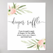 Rosa Grün, elegant Poster (Vorne)