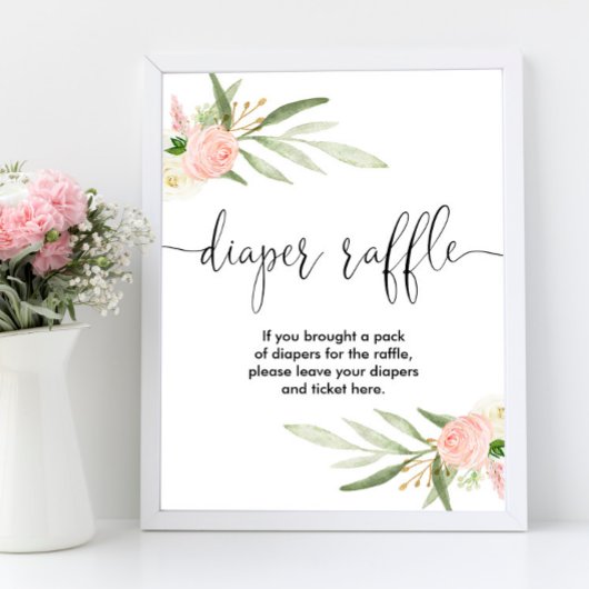 Rosa Grün, elegant Poster