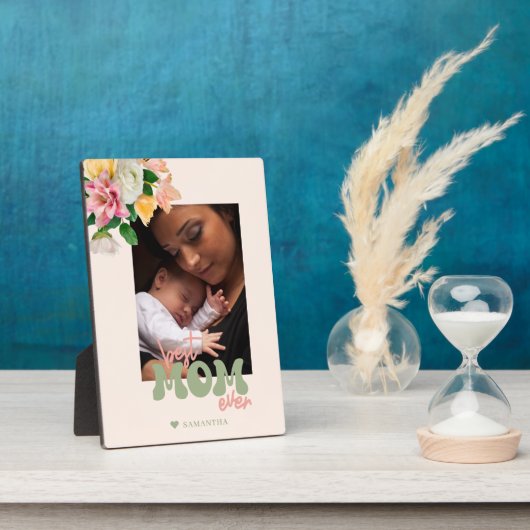 Rosa Grün Frühlingsmütter Foto Fotoplatte (Seite)