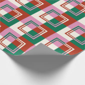 Rosa grün geschenkpapier (Ecke)