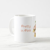 Rosa Grün geschnürte Rollschuhe Kaffeetasse (Vorderseite Links)