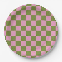 Rosa Grün kariertes Gingham-Muster