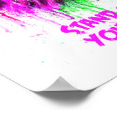 Rosa & Grün mit Text Poster - Löwenprint! (Ecke)