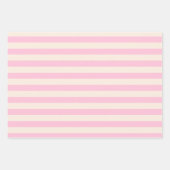 Rosa & Grün Retro minimalist gestreift Geschenkpapier Set (Vorderseite 2)