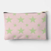Rosa Grün Sterne Muster Sternbild Etui Zubehörtasche (Rückseite)