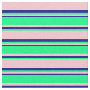 Rosa, grün und blau, Linse/Streifen-Muster Stoff