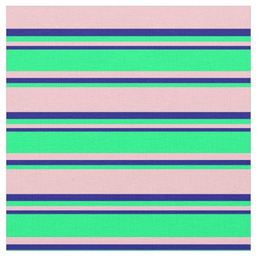Rosa, grün und blau, Linse/Streifen-Muster Stoff (Nahaufnahme)