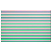 Rosa, grün und blau, Linse/Streifen-Muster Stoff (Fat Quarter (45,7 x 55,9 cm))