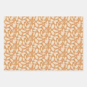 Rosa, grün und orange Urlaub Geschenkpapier Set (Vorderseite 2)