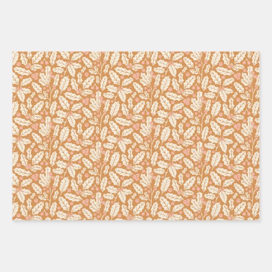 Rosa, grün und orange Urlaub Geschenkpapier Set (Vorderseite 2)