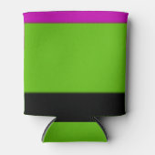 Rosa, Grün und Schwarz Dosenkühler (Vorderseite)