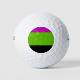 Rosa, Grün und Schwarz Golfball