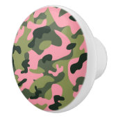 Rosa Grüne Armee Camouflage Camouflage Schlafzimme Keramikknauf (Rechts)