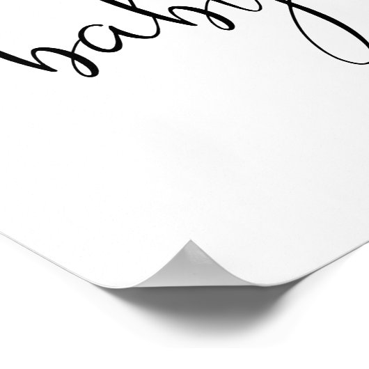 Rosa grüne Blumen Mädchen Sprinkle Begrüßung Poster (Ecke)