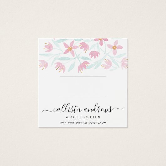 Rosa grüne Blumenmatte (Vorderseite)