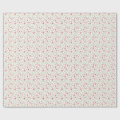 Rosa grüne Blüte Geburtstag für sie Geschenkpapier (Flach)