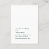 Rosa grüne Boutique Visitenkarte (Rückseite)