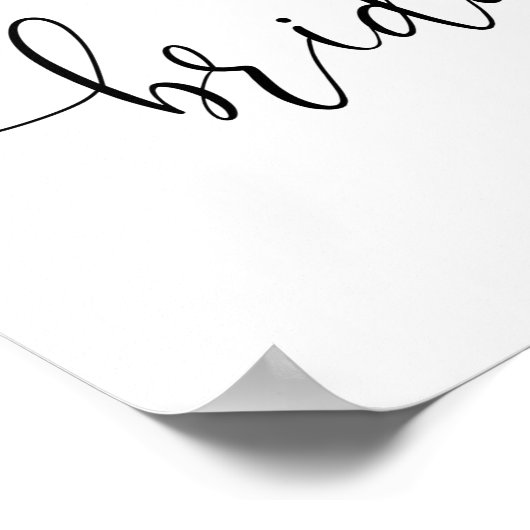 Rosa grüne Brautparty Begrüßung Poster (Ecke)