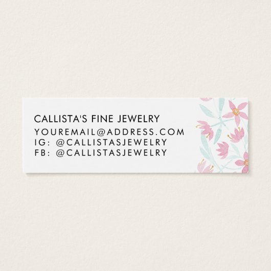 Rosa grüne Flora (Rückseite)