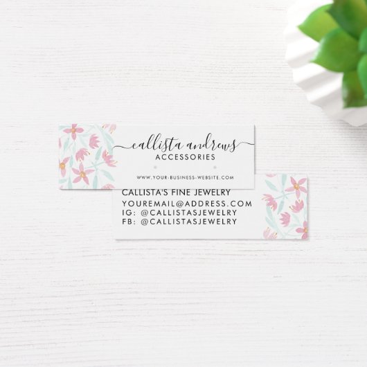 Rosa grüne Flora (Schreibtisch)