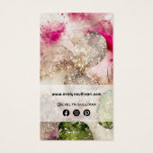 Rosa grüne Glitzer Aquarellpackung (Rückseite)