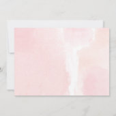 Rosa Grüne Gold elegante Mädchen Geburtsankündigun (Rückseite)