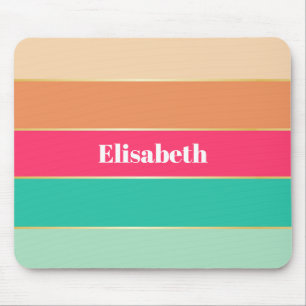 Rosa grüne goldene, benutzerdefinierte Sommerfarbe Mousepad