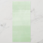 Rosa grüne goldgrüne Blätter Eukalyptus-Menü Programm (Rückseite)