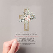 Rosa Grüne Grüne Rose Acryleinladungen (Insitu (Handheld))