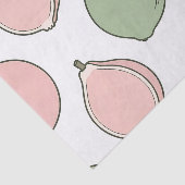 Rosa Grüne Guave-Muster Seidenpapier (Ausschnitt)