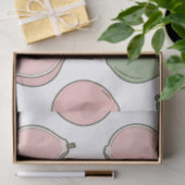 Rosa Grüne Guave-Muster Seidenpapier (Geschenk)