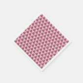 Rosa Grüne Juicy Watermelon Melon Slice Frucht Serviette (Ecke)