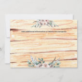 Rosa grüne Jungfrauen Rettete Stammesfedern Save The Date (Rückseite)