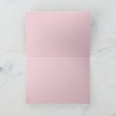 Rosa grüne Karo-Pastellkarte Karte (Innenseite)