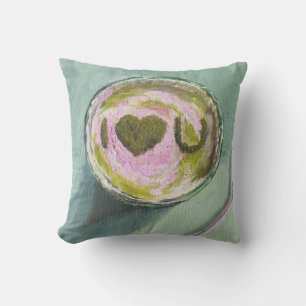 Rosa grüne Matcha Liebe Teatro Sociale Bellinzona Kissen