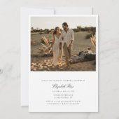 Rosa grüne Miss an Brautparty Foto Einladung (Rückseite)